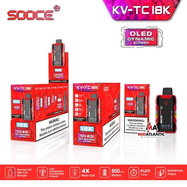SOOCE KV-TC18K Disposable Vape、mySite、zt4zffjzw