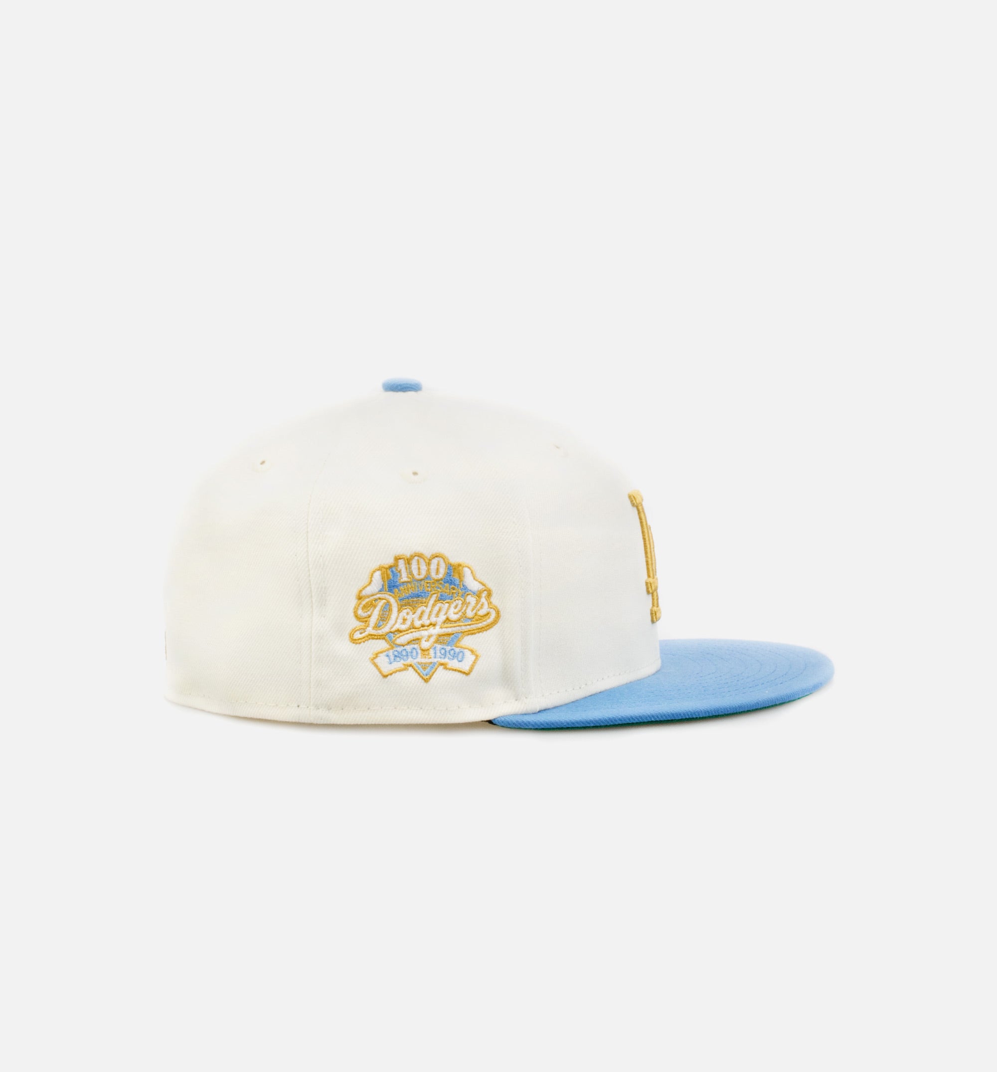 Los Angeles Dodgers 59Fifty Mens Fitted Hat - White/Blue、mySite、dreamappss