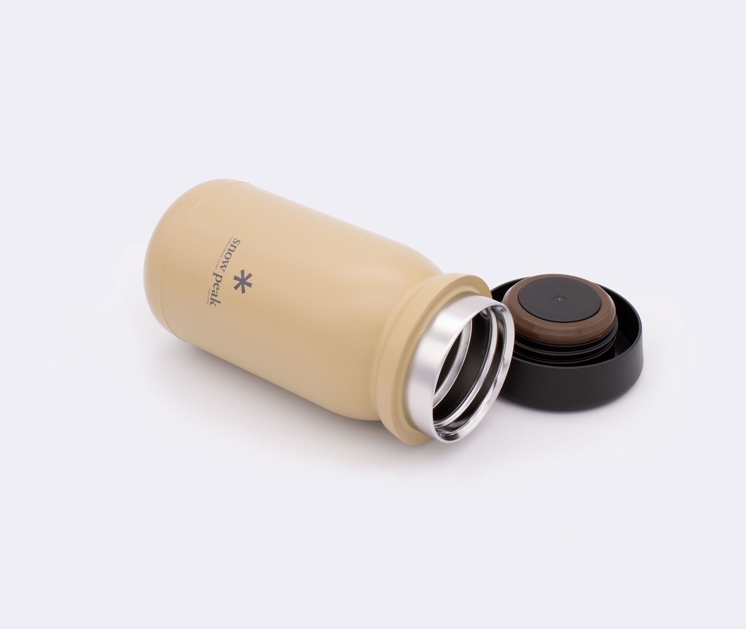 Stainless Vacuum Bottle MILK 350 - Sand、mySite、topwebapps