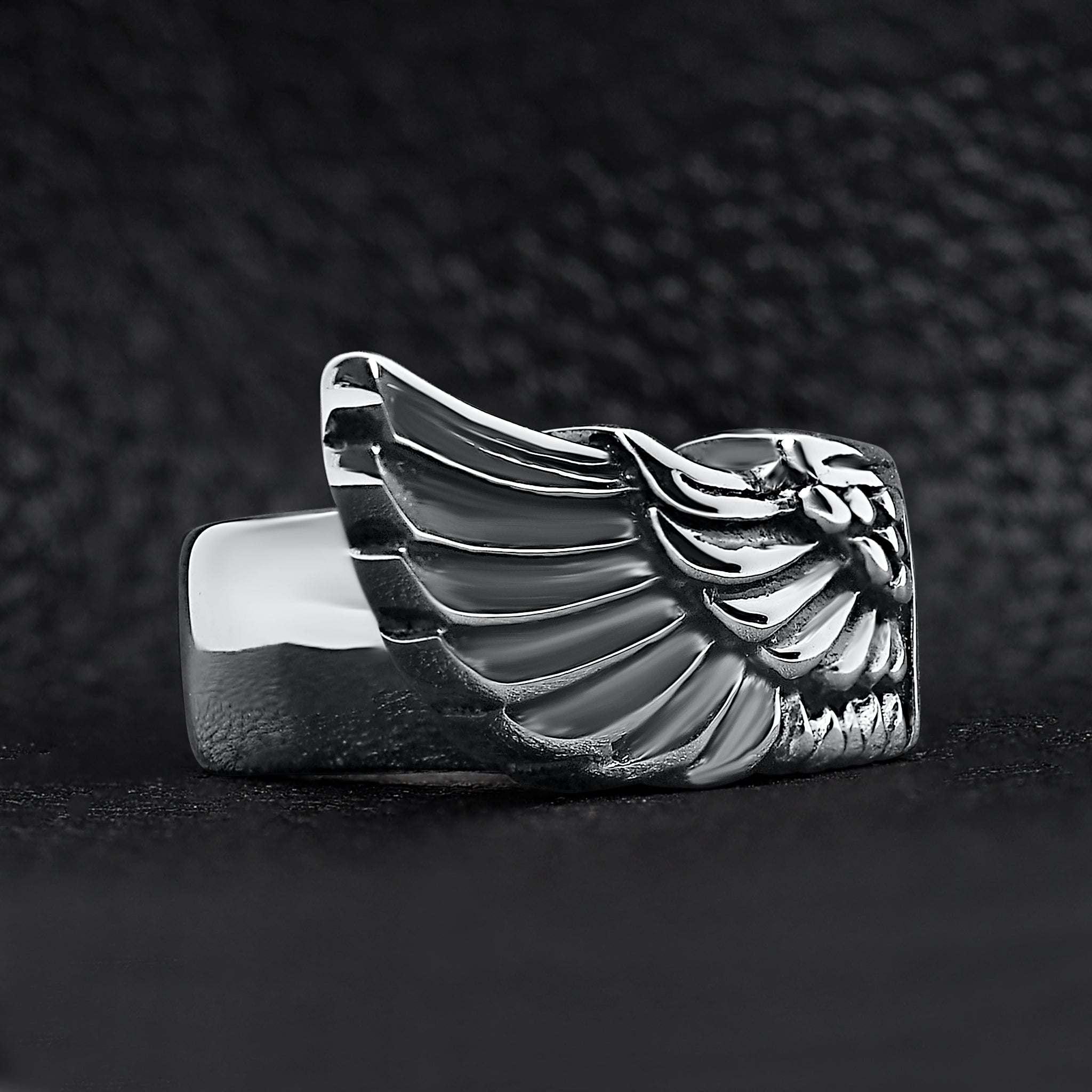 Detailed Wing Stainless Steel Ring / SCR4039、mySite、dreamappss