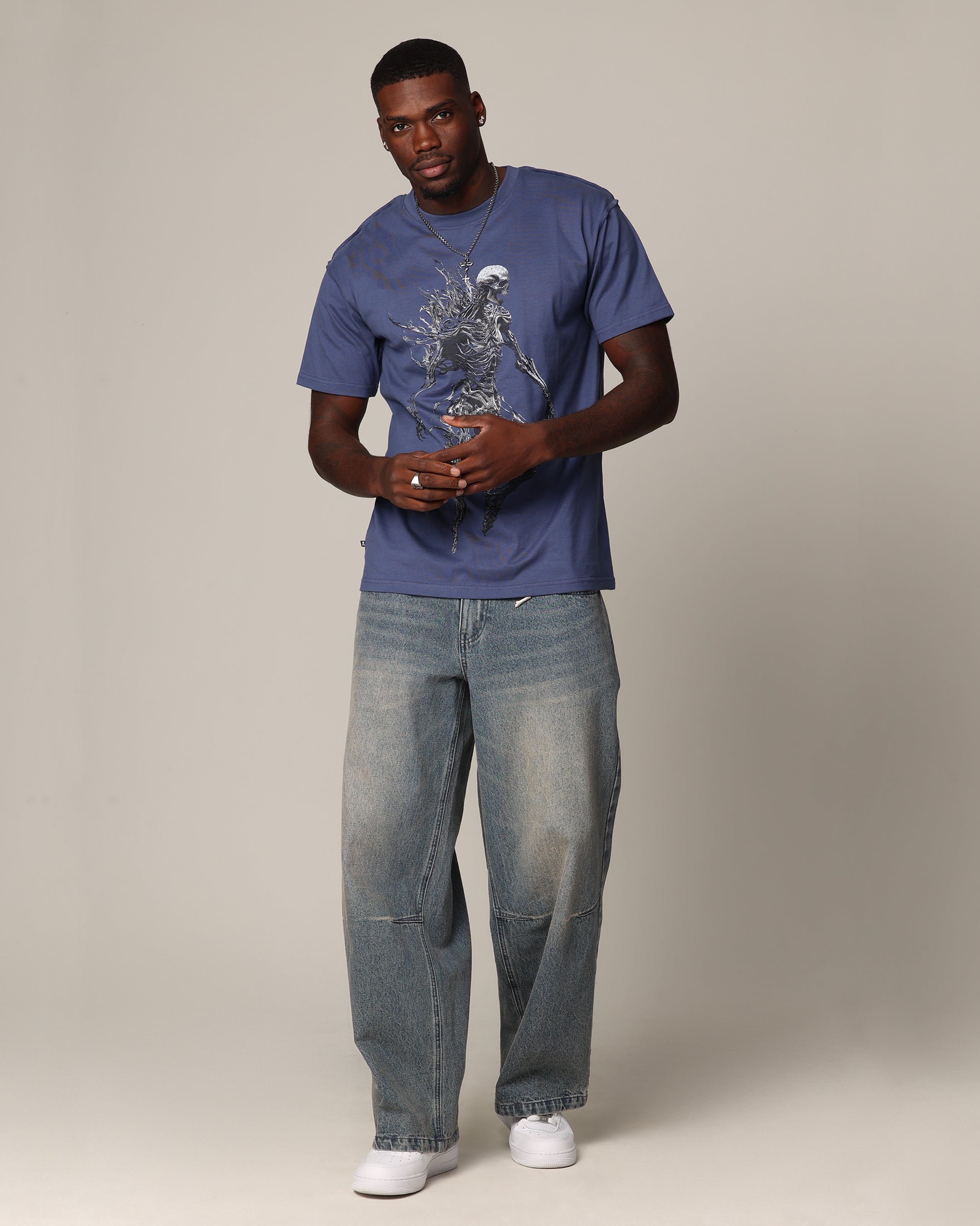 Saint Morta Wraith Cut T-Shirt Petrol Blue、mySite、zt4zffjzw