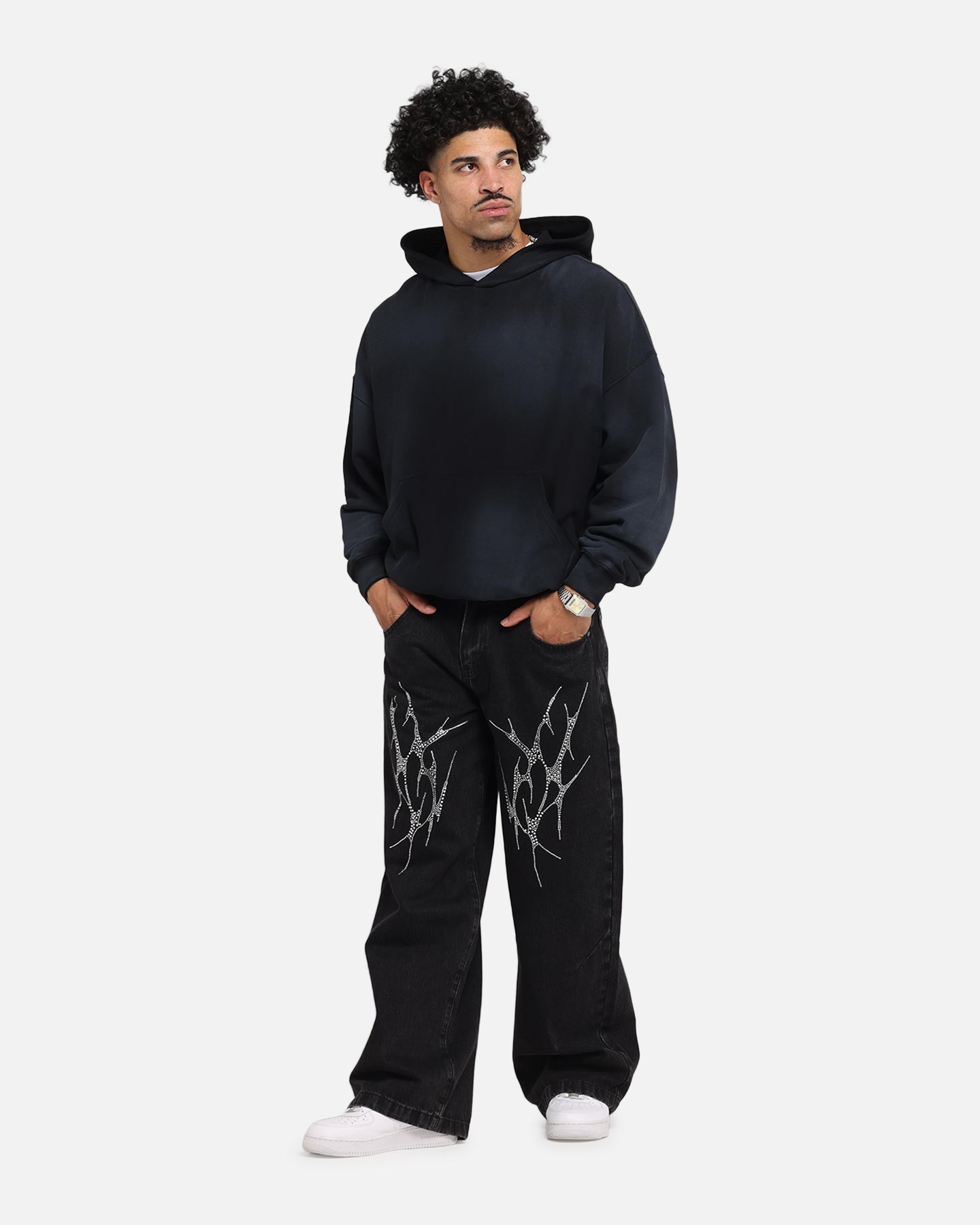 Saint Morta Manticore Boxy Hoodie Sunfade Black、mySite、zt4zffjzw