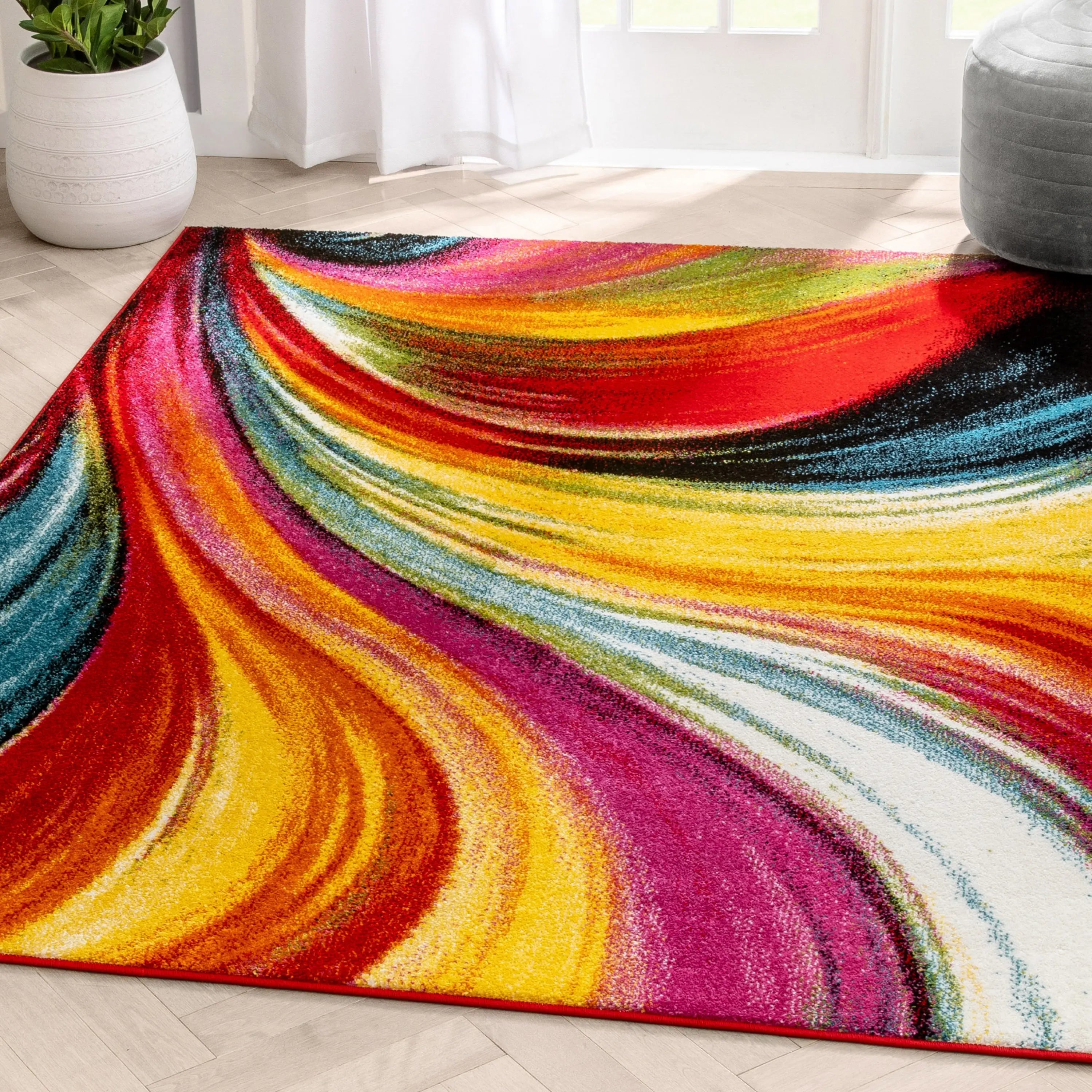 Pleasure Multi Modern Bright Rug、mySite、gigharbornorthrealestate