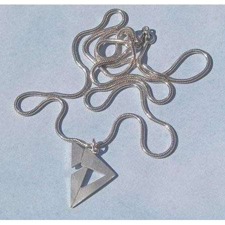 Susan Fox Angled Sterling Silver Chai Necklace、mySite、topwebapps