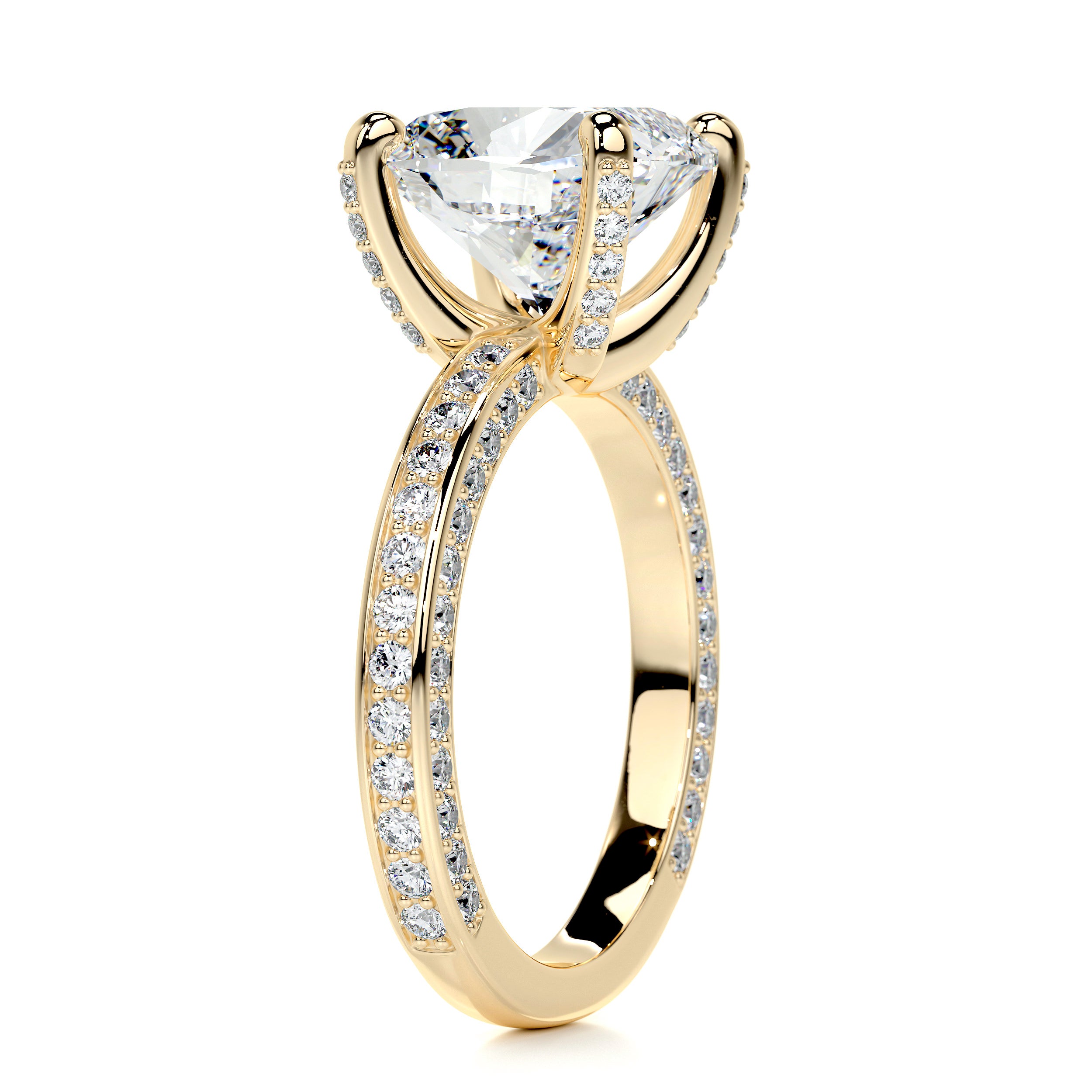 Lyric Diamond Engagement Ring -18K Yellow Gold、mySite、hinf8tx79