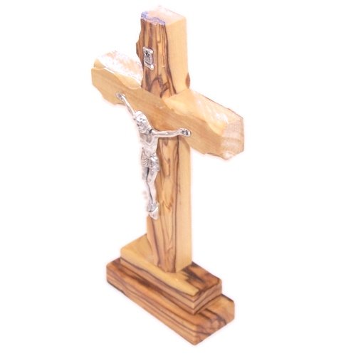  Olive Wood Standing Cross with Crucifix.、mySite、elrpsem3k