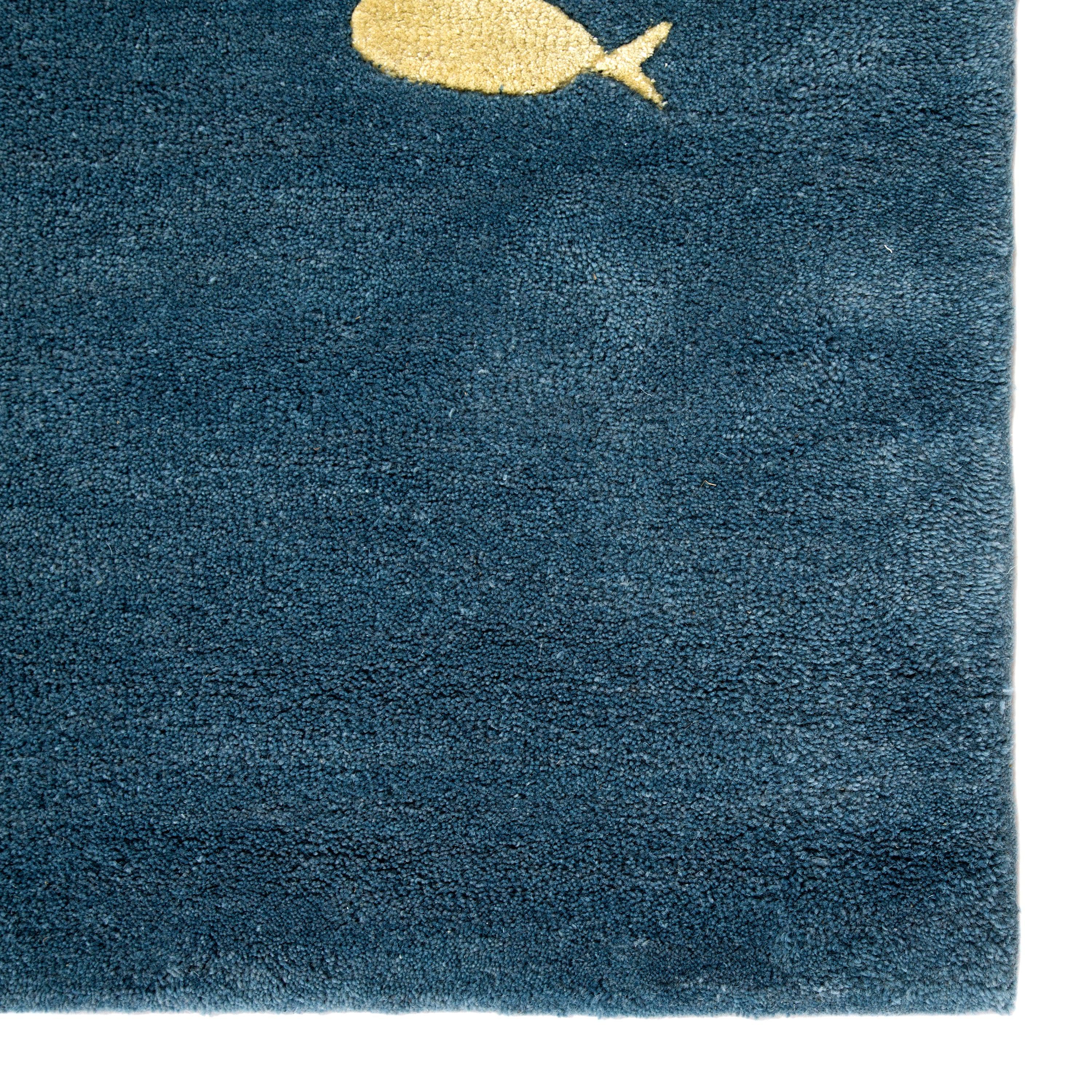 Schooled Handmade Animal Blue Gray Area Rug、mySite、gigharbornorthrealestate