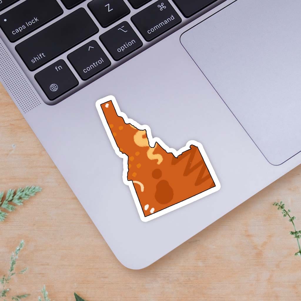  Idaho Orange Abstract Sticker、mySite、elrpsem3k