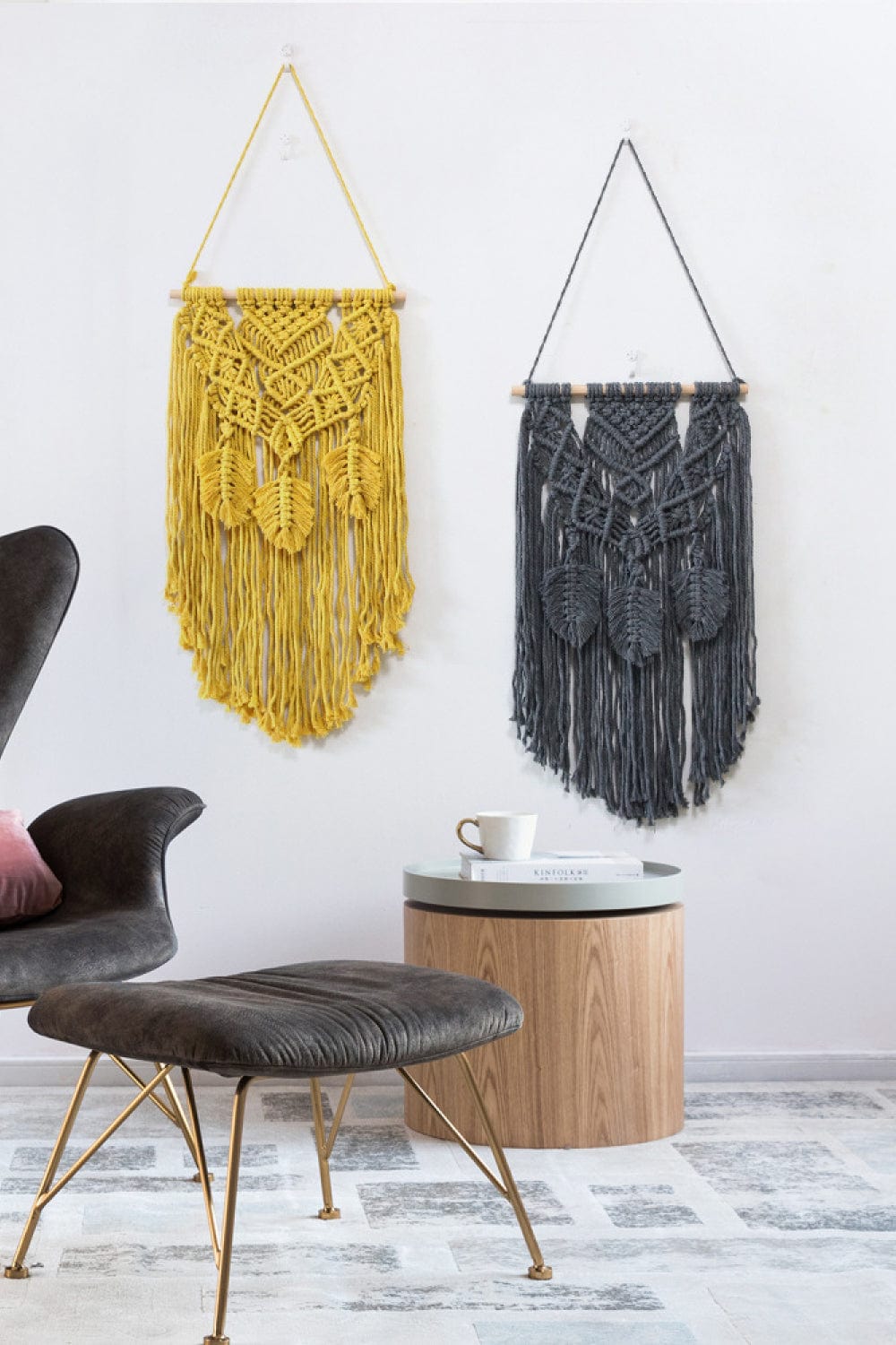 Fully Handmade Fringe Macrame Wall Hanging、mySite、g9winljtr