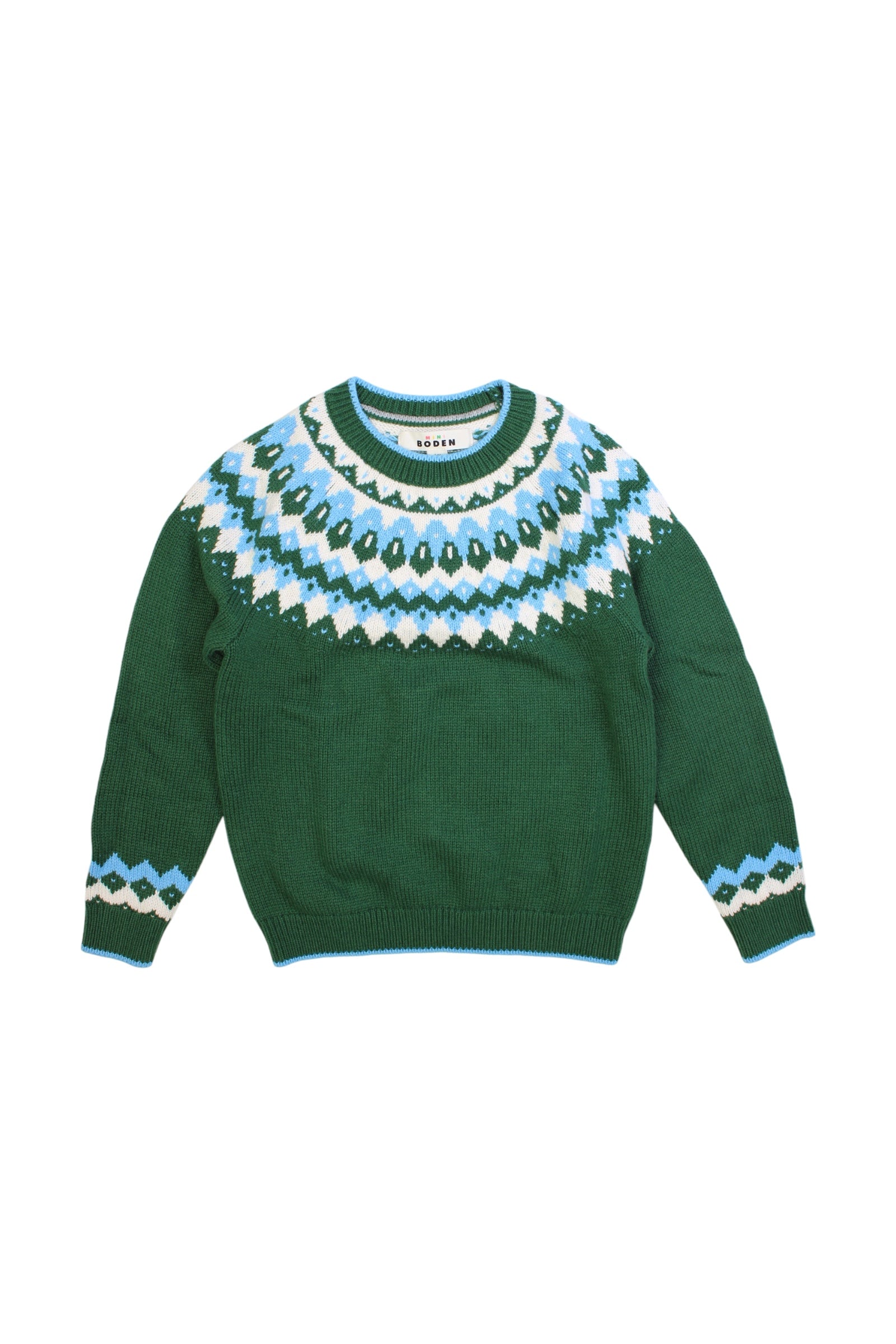 Boden Fair Isle Knit Sweater 7-8Y、mySite、g9winljtr