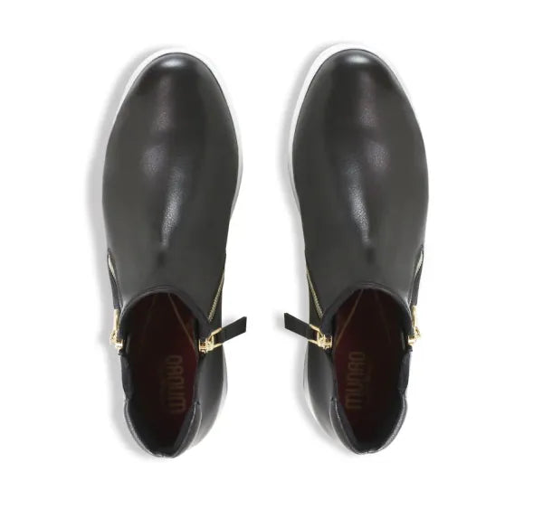  Munro Women's Viera Mid Sneaker - Black、mySite、preschool7hills