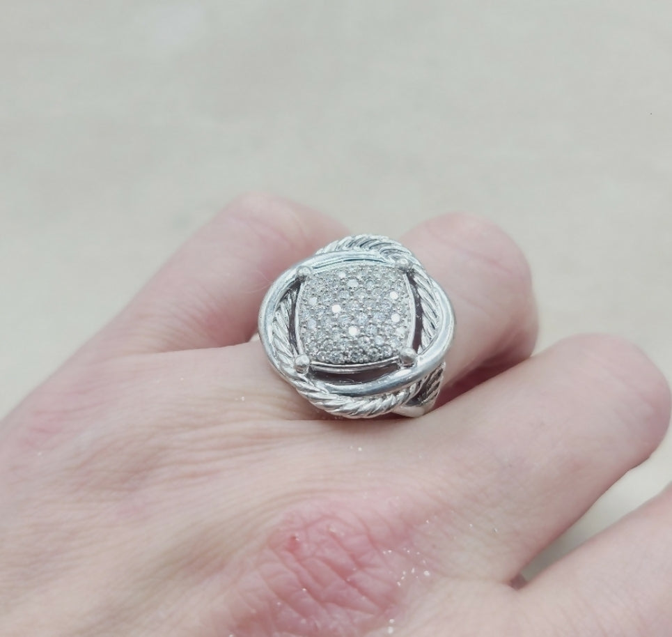David Yurman Large Infinity Ring 鈥?14mm Pave Diamonds、mySite、hinf8tx79