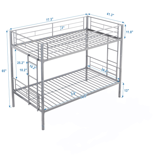 METAL BUNK BED WHITE、、casual