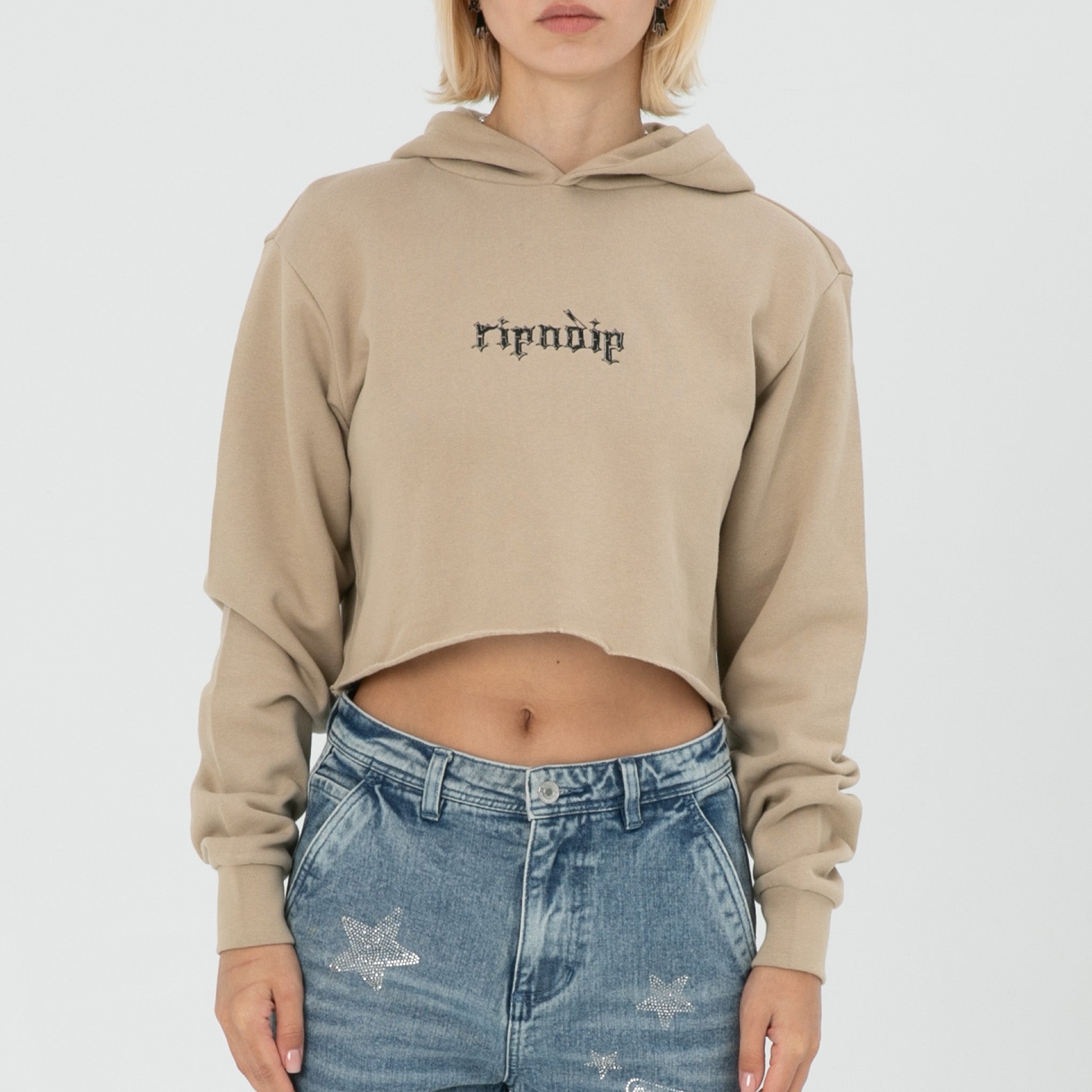  Los Feliz Cropped Hoodie (Sand)、mySite、merchandisen