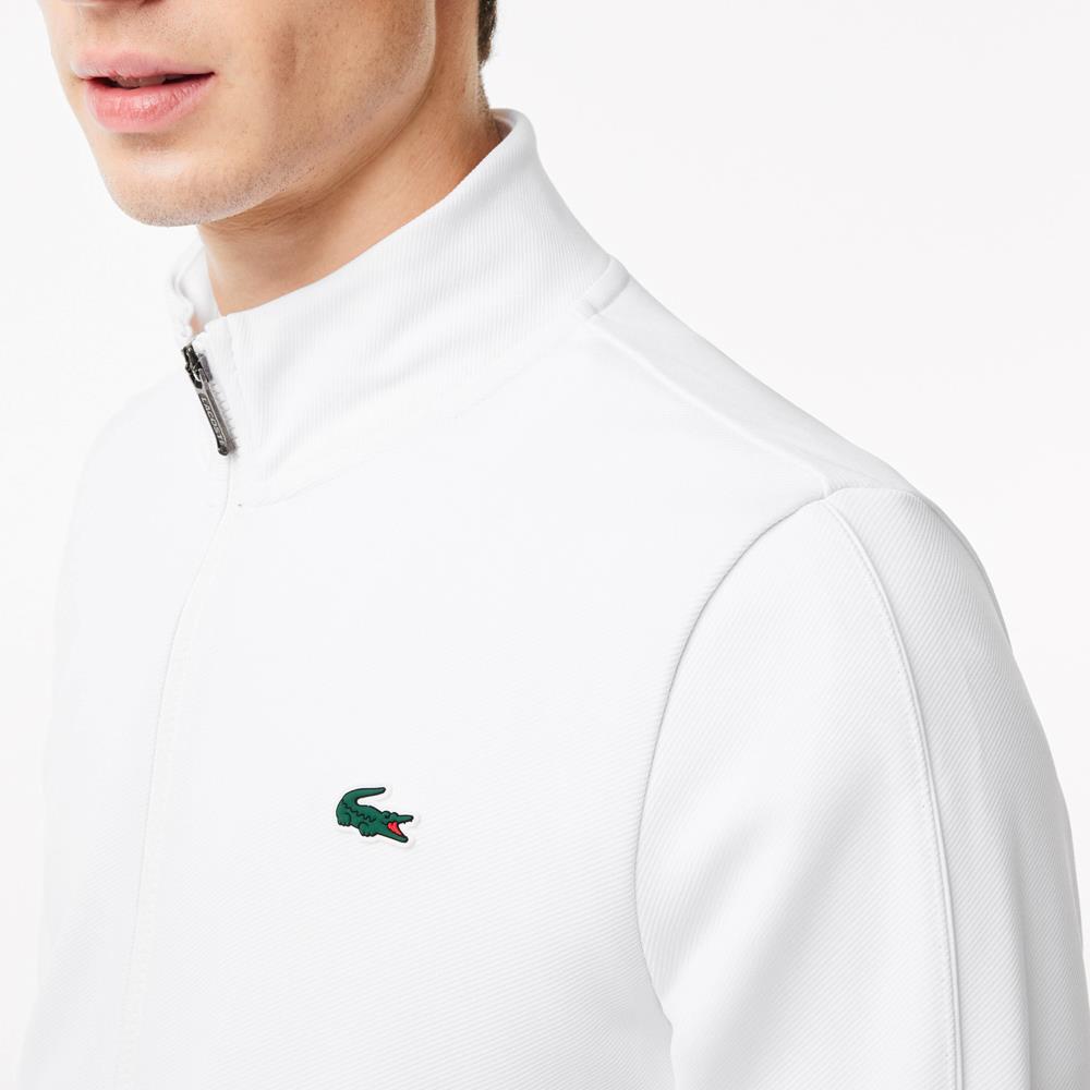Lacoste Men's Sport Full Zip Jacket - White、mySite、neckold