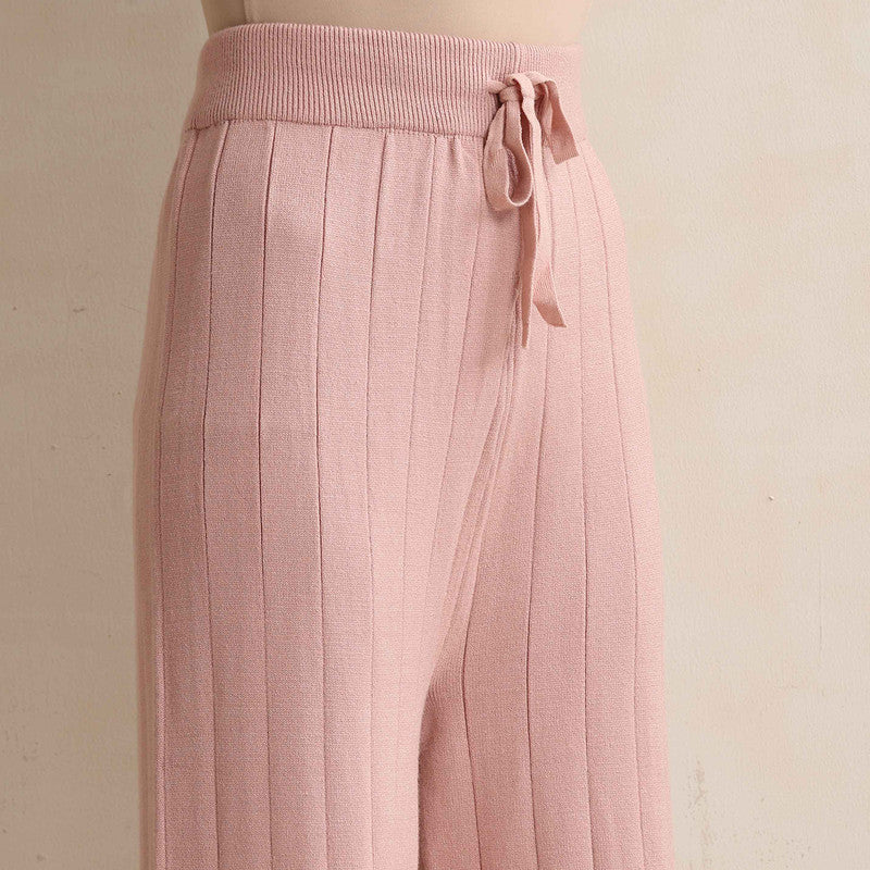 Woolen Solid Flared Pant For Women | Pink、mySite、camillekostekn