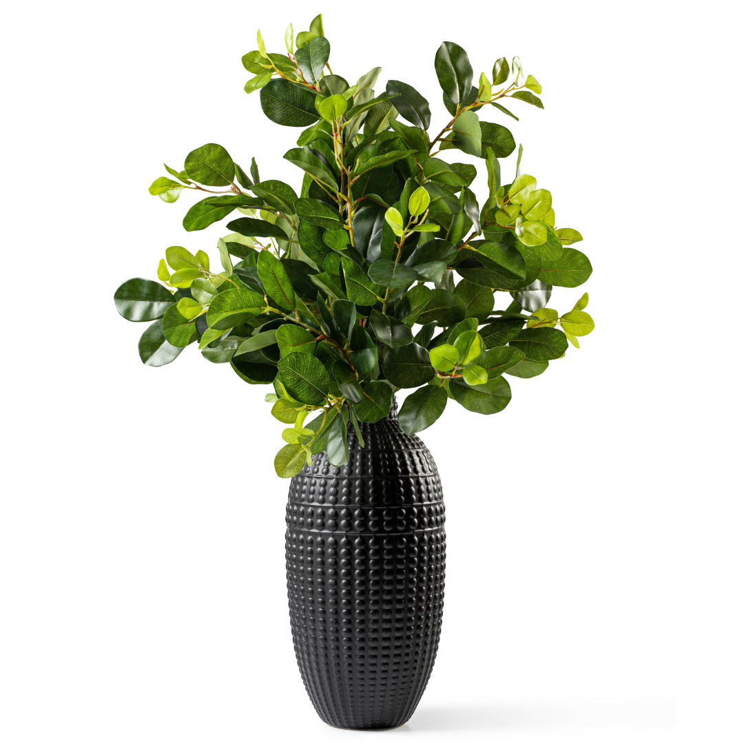  DH Oriental Ficus Textured Black Vase、mySite、elrpsem3k