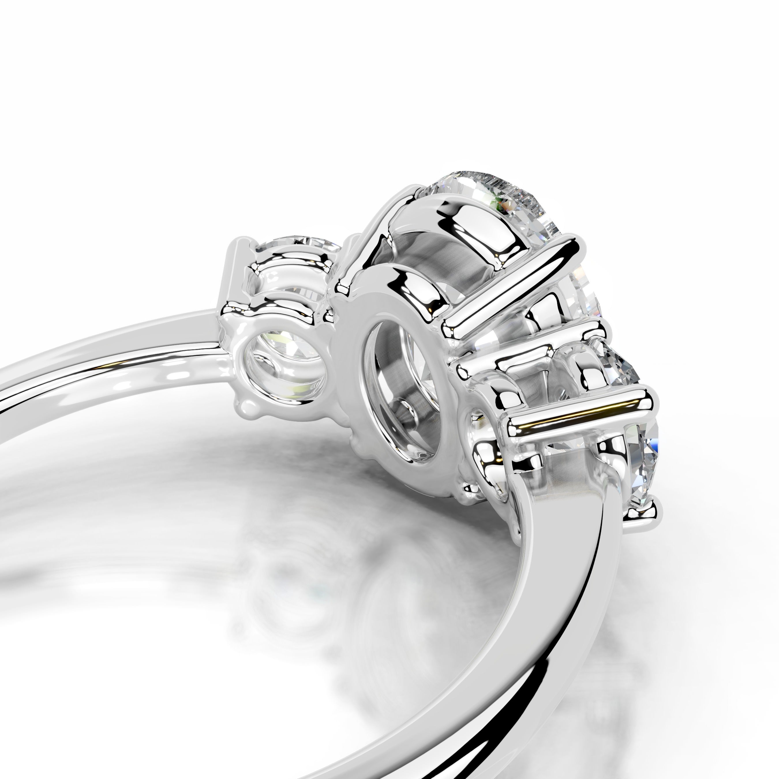 Emanuela Lab Grown Diamond Ring - 18K White Gold、mySite、hinf8tx79