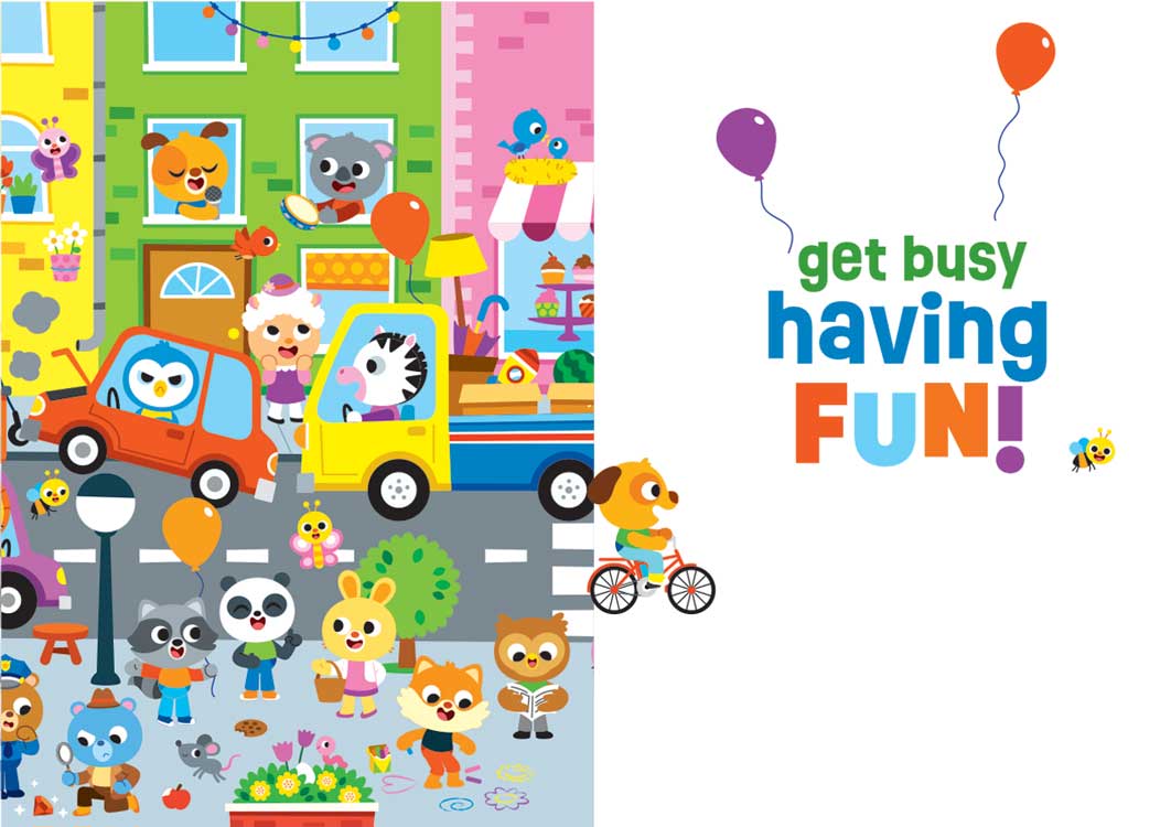  Birthday Note Card - Busy Town Birthday Foil、mySite、ghnorth