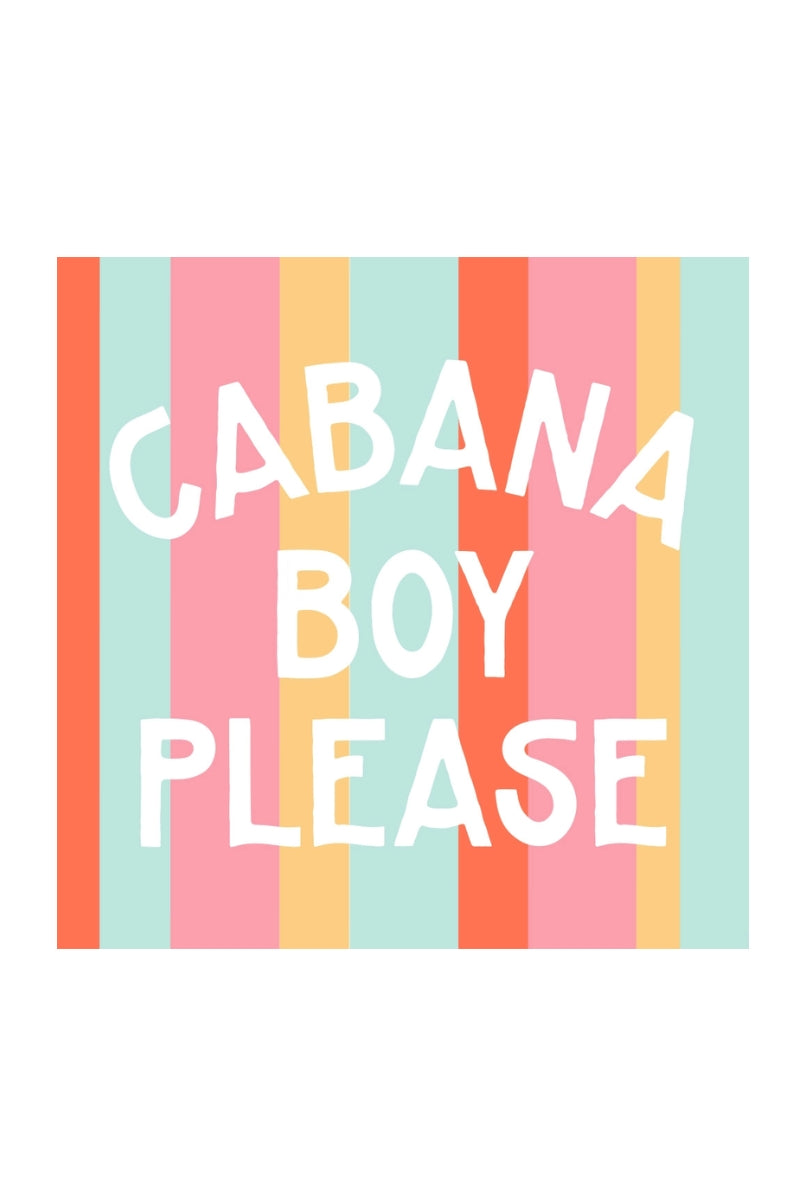 Cabana Boy Please Cocktail Napkins-20 Count、mySite、hinf8tx79