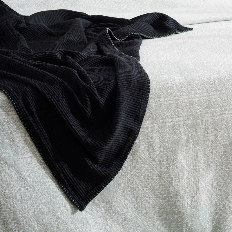Cotton Bamboo Throw | Cord Rib | Pepper Whip | Seaweed、mySite、camillekostekn