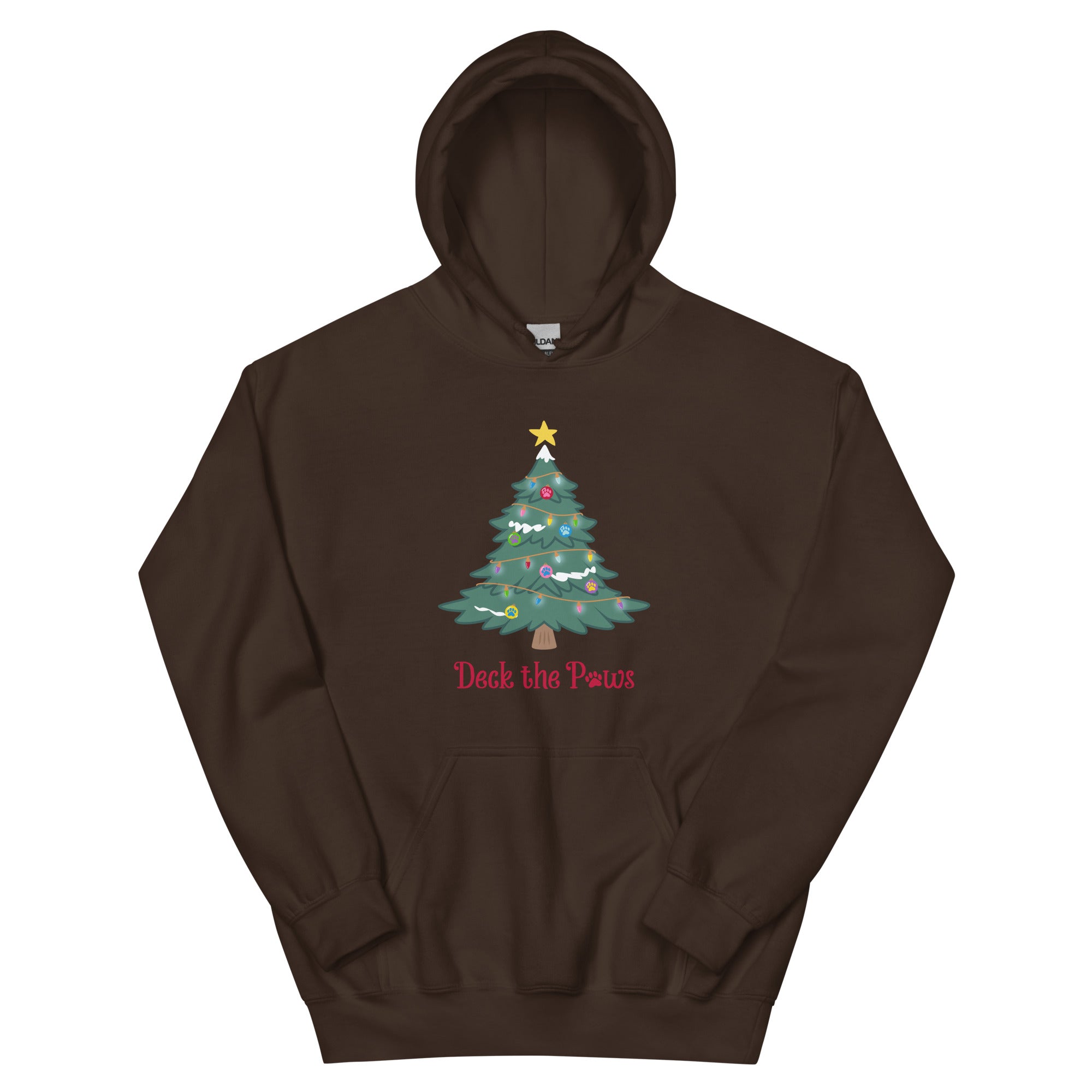 Deck The Paws Christmas Tree Hoodie、mySite、camillekostekn