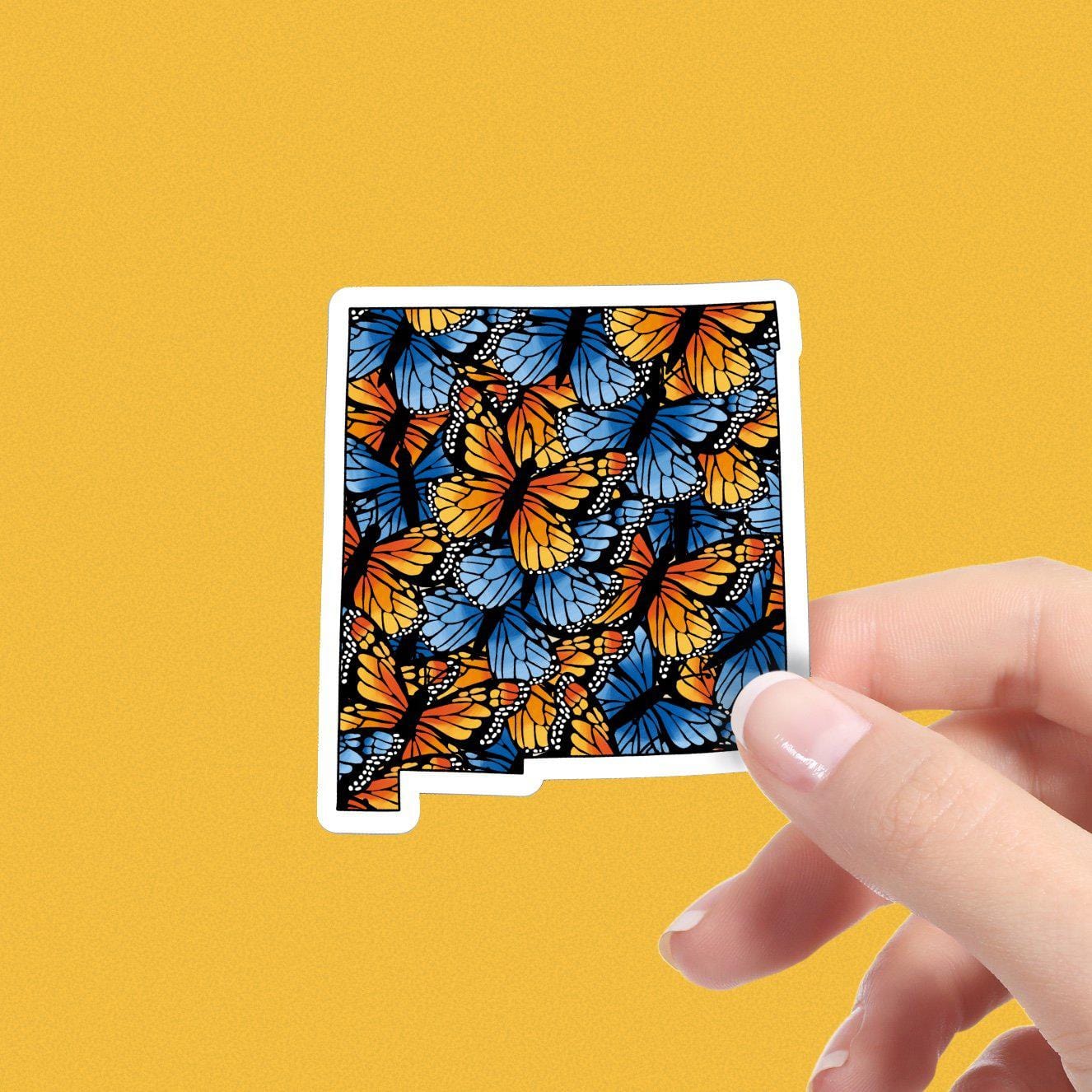  New Mexico Butterfly Pattern Sticker、mySite、elrpsem3k