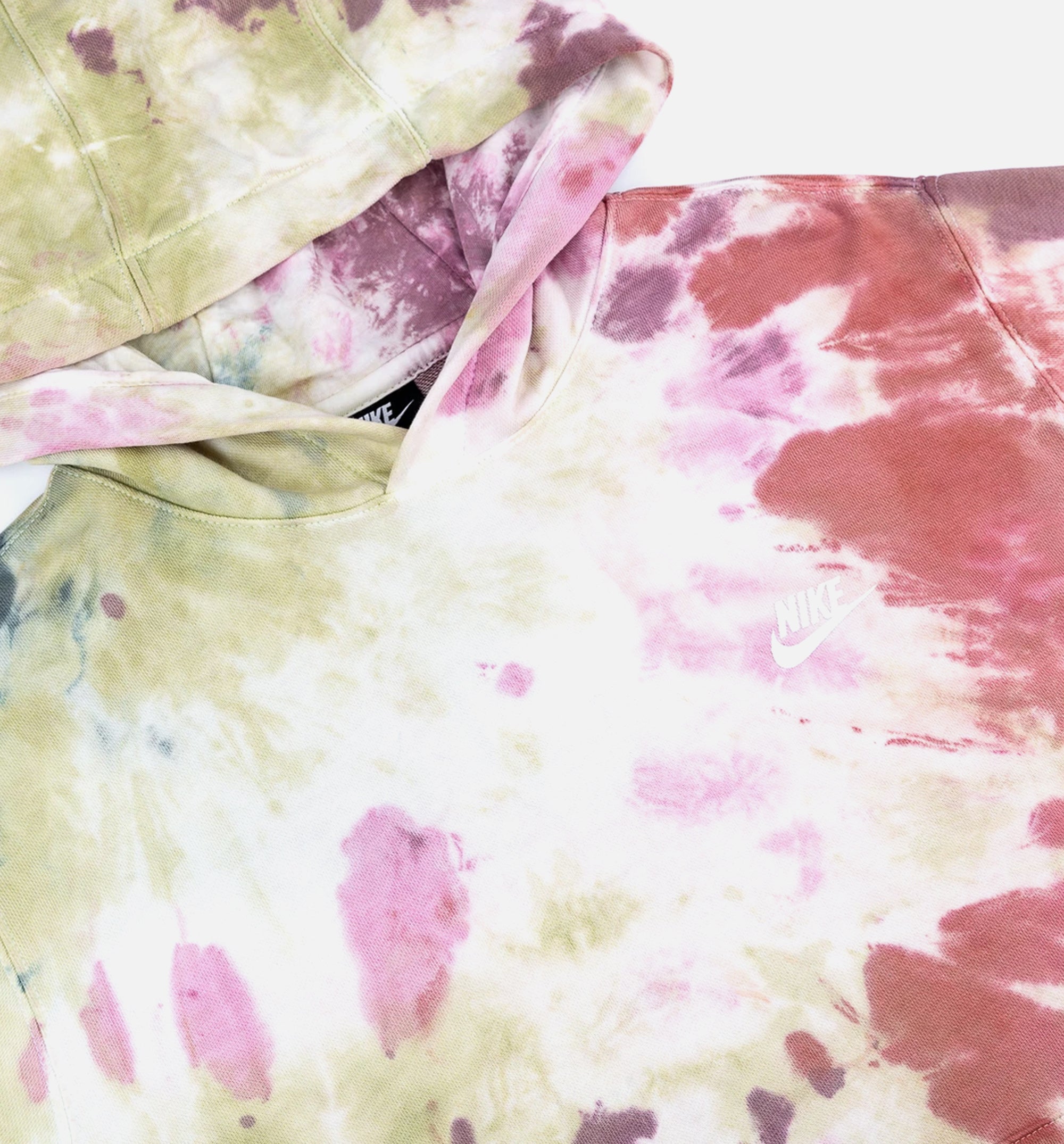 Pullover Tie Dye Mens Hoodie - Dark Beetroot/White/Grey、mySite、dreamappss