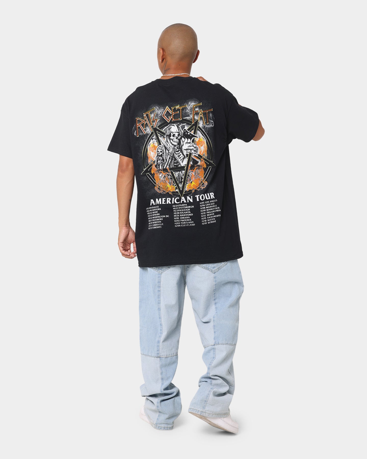 Rats Get Fat American Tour Vintage T-Shirt Black、mySite、zt4zffjzw