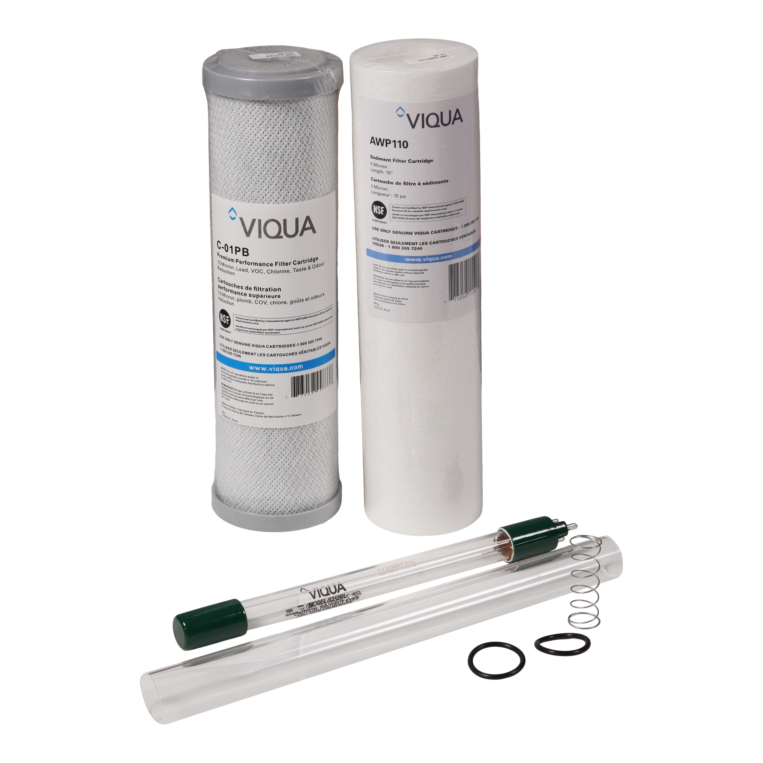 Viqua VT1-DWS Replacement UV Lamp, Sleeve and Filter、mySite、noshort