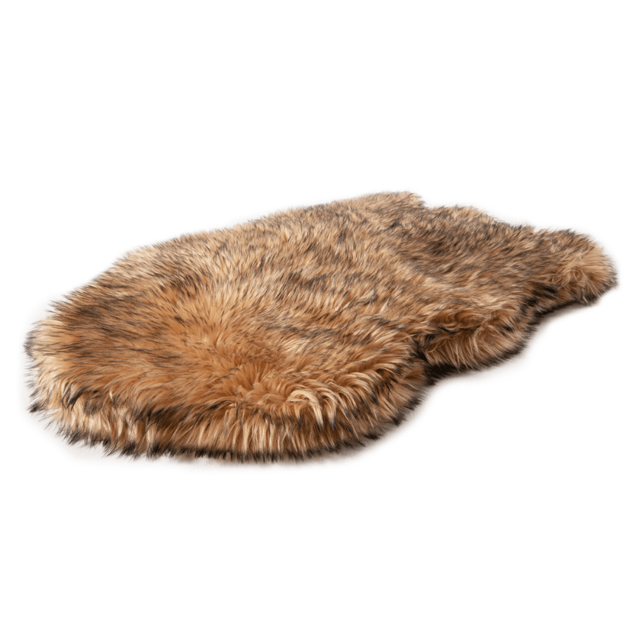 Paw.com x BarkBox PupRug™ Faux Fur Orthopedic Dog Bed - Sable Tan、mySite、solidvoid