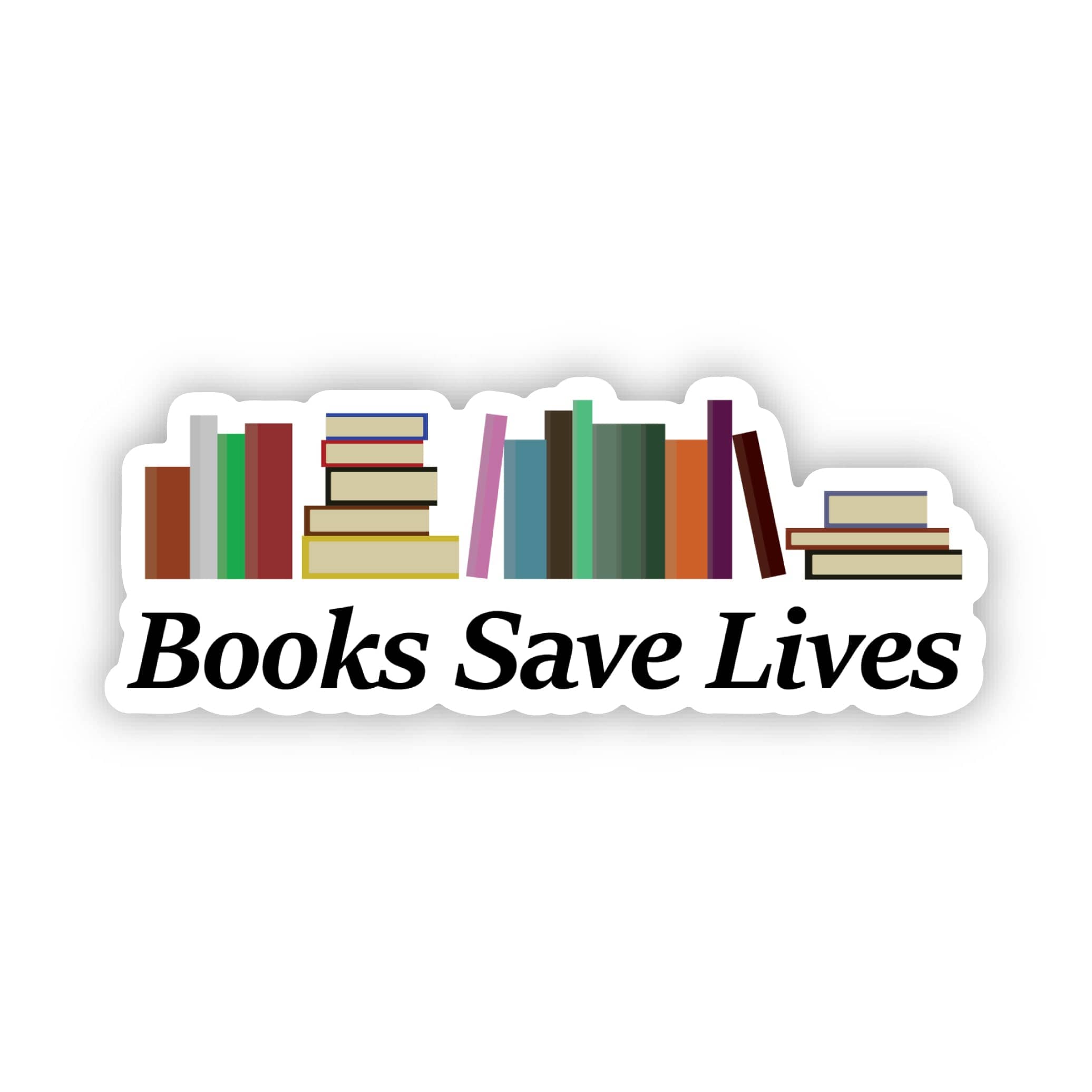  Books Save Lives Reading Sticker、mySite、ghnorth