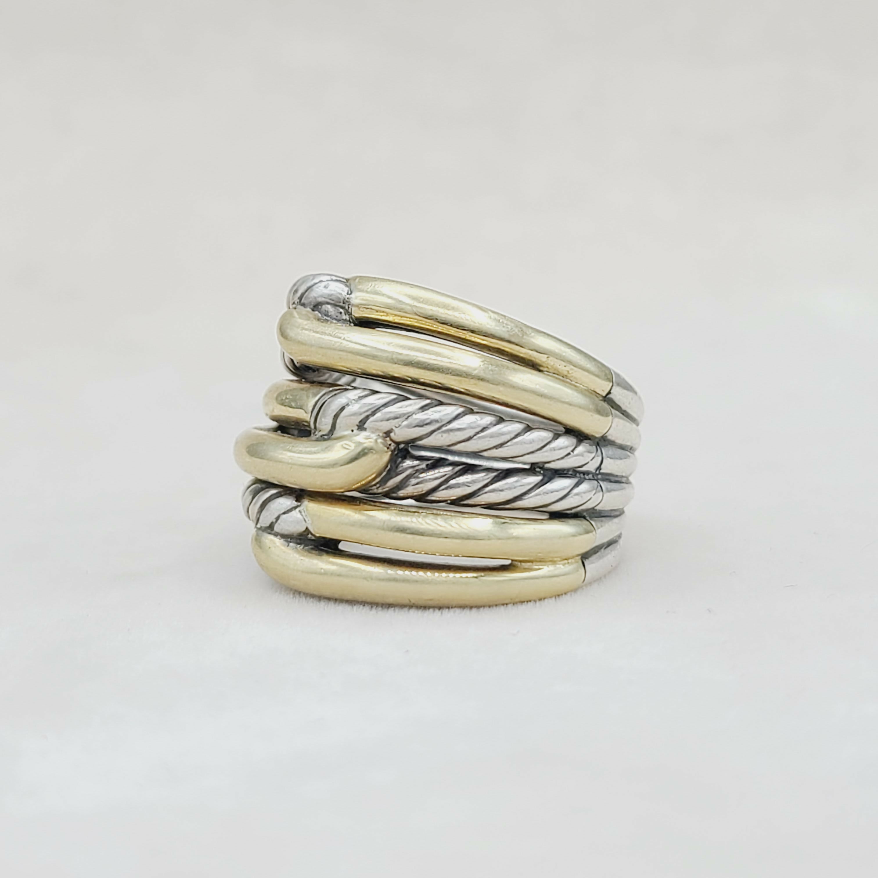 David Yurman Triple- Loop Labyrinth Ring With 18k Gold、mySite、hinf8tx79