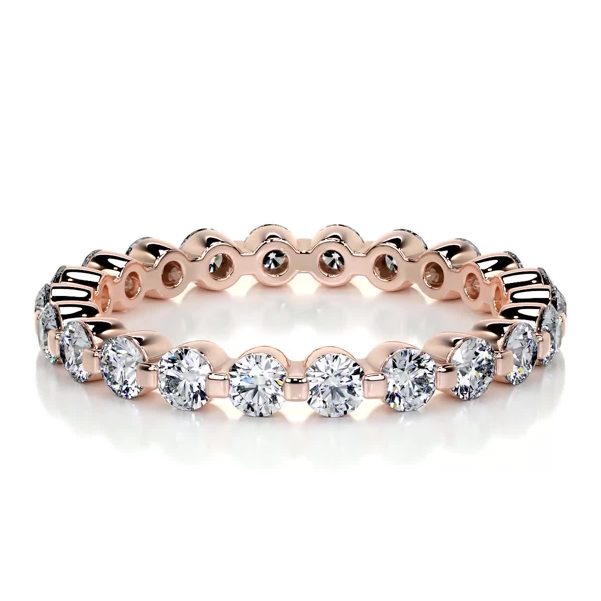 Josie Eternity Wedding Ring (1 Carat) -14K Rose Gold (RTS)、mySite、hinf8tx79