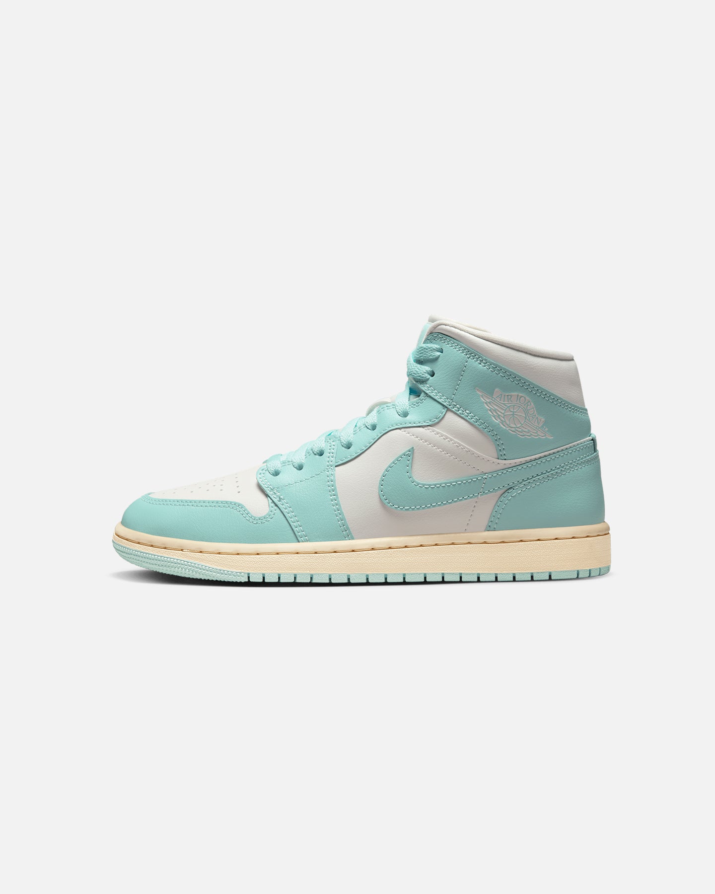 Jordan Women's Air Jordan 1 Mid Light Dew Sail/Light Dew Muslin、mySite、zt4zffjzw