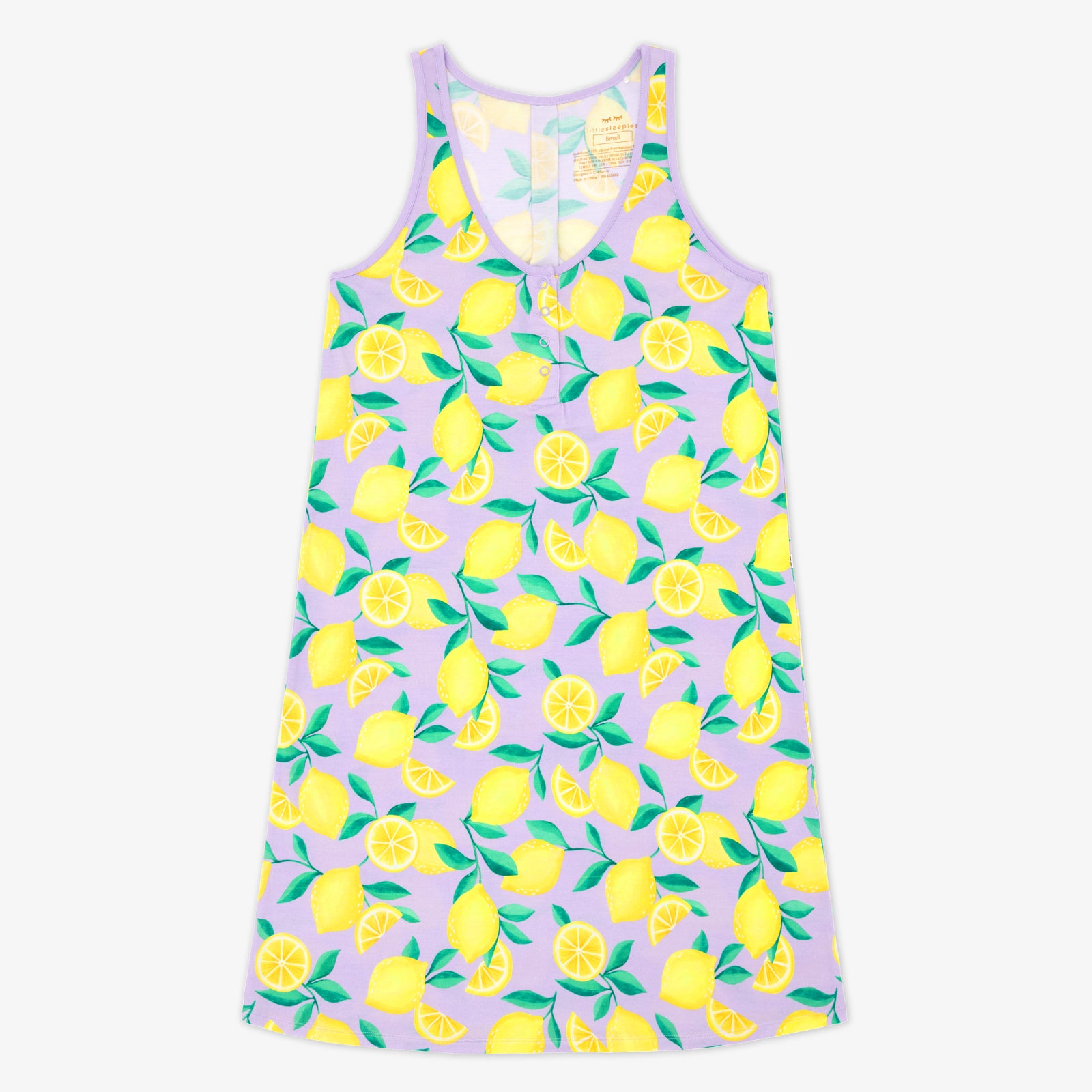  Lavender Sunny Citrus Women's Sleeveless Nightgown、mySite、layawaytickets
