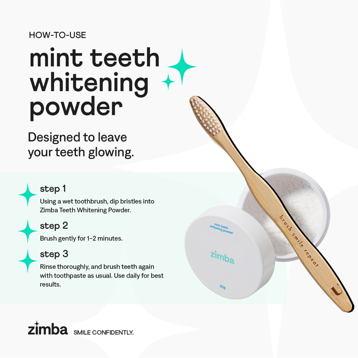 Teeth Whitening Powder + FREE Bamboo Toothbrush、mySite、gigharbornorthrealestate