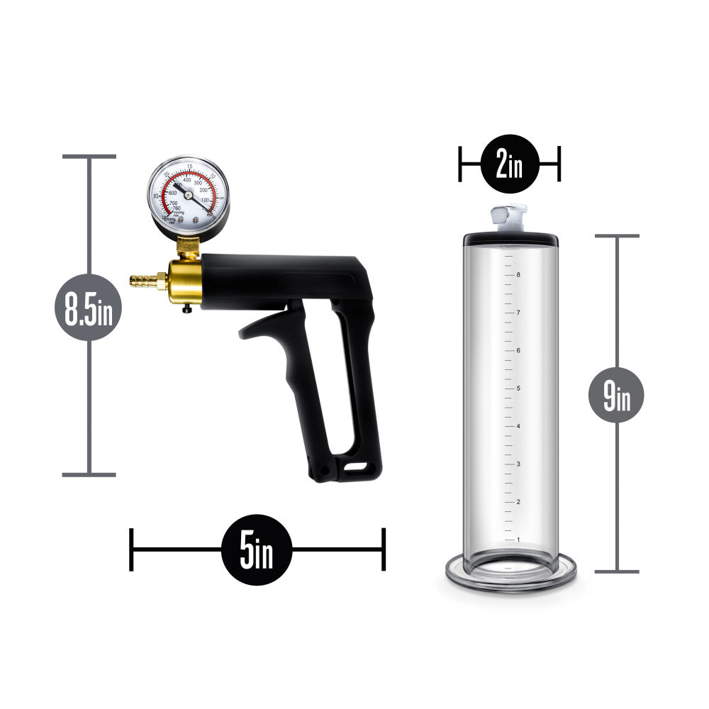 Performance By Blush® | VX7 Vacuum With Brass Trigger & Pressure Gauge Clear Pump、mySite、bottomscart