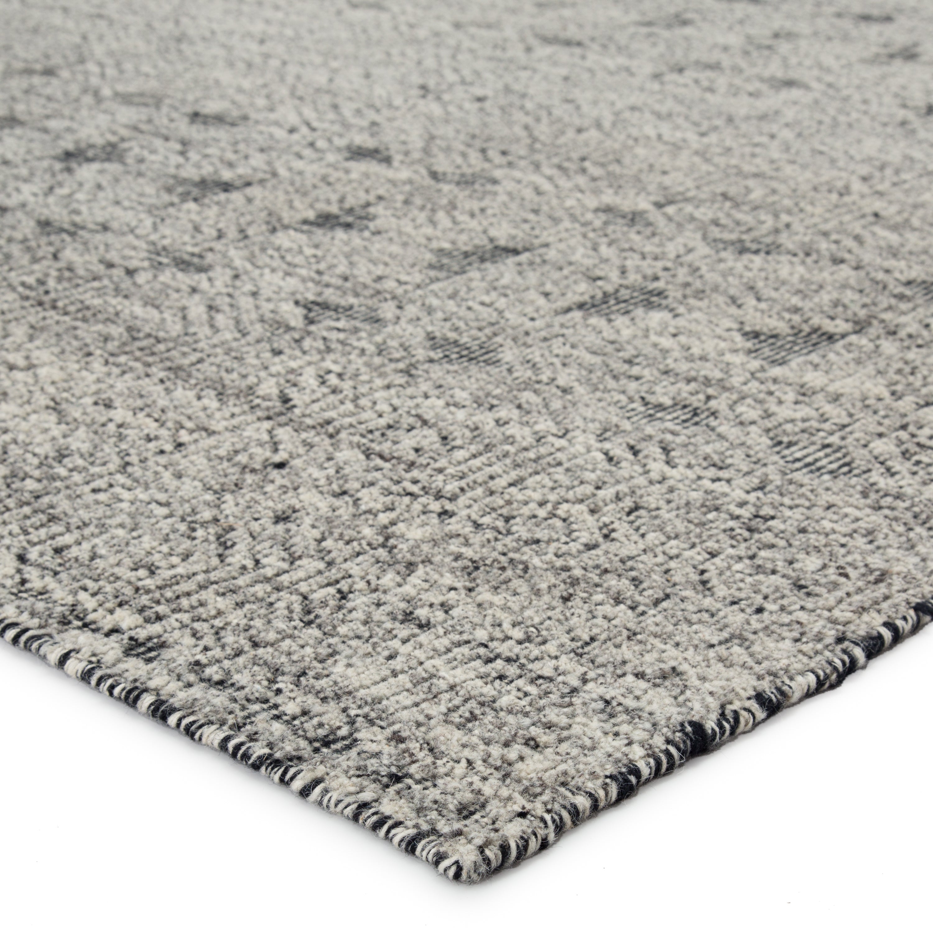 Abelle Hand-Knotted Tribal Gray Black Area Rug、mySite、gigharbornorthrealestate