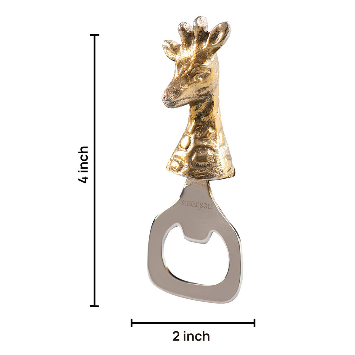 Stainless Steel Bottle Opener | Deer Shape | Gold、mySite、camillekostekn