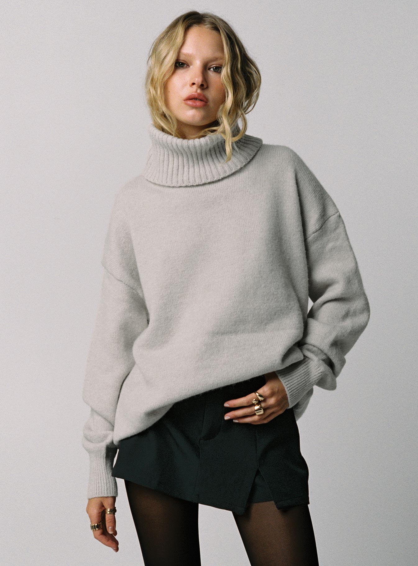 Deuce Split Skort Black、mySite、solidvoid