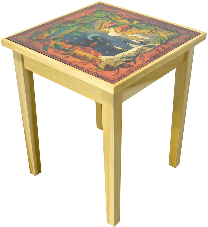  Serene Seasons Glass End Table、mySite、elrpsem3k