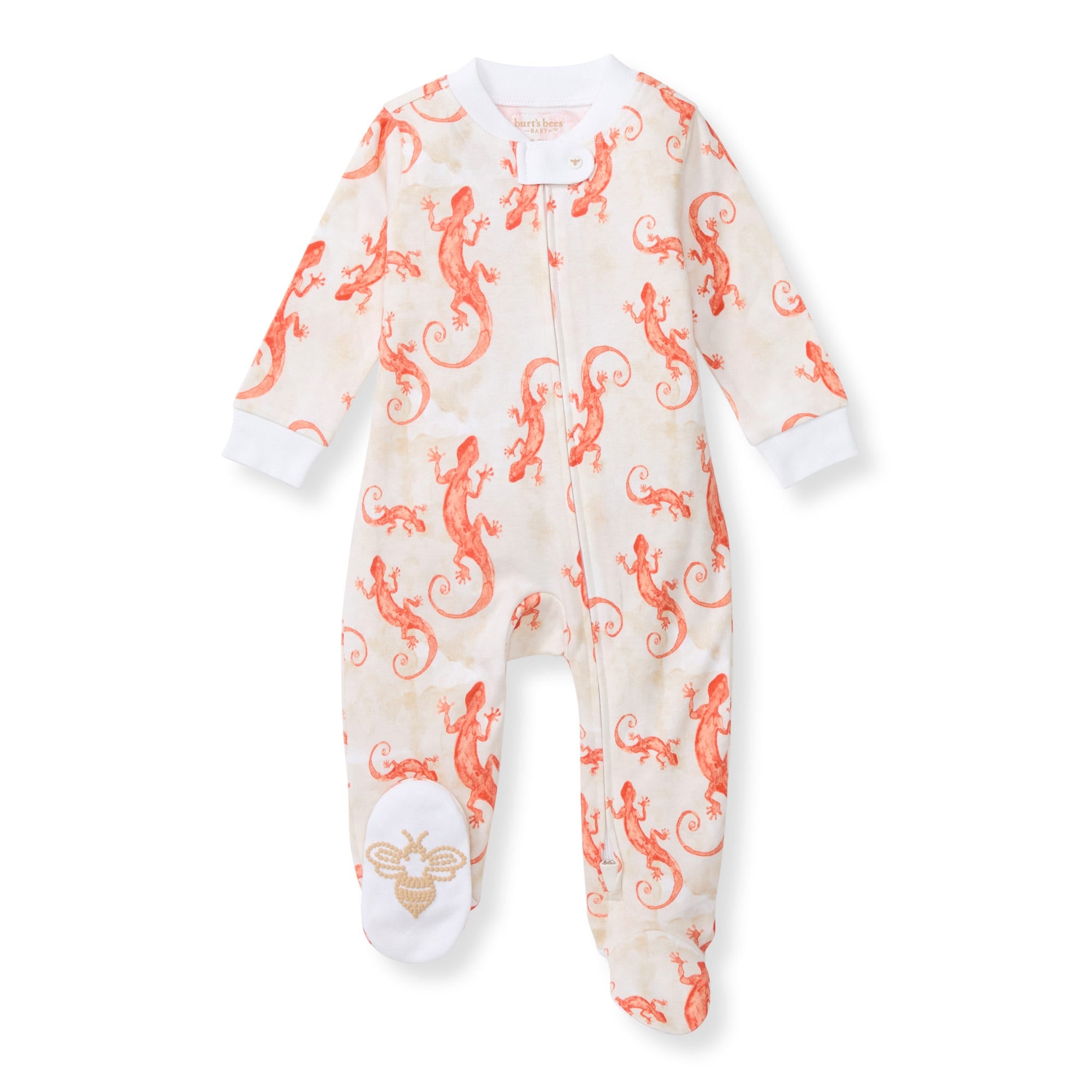 Watercolor Gecko Organic Cotton Sleep & Play、mySite、g9winljtr