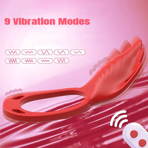 Couples Vibrator Ring with Clitoral Stimulator