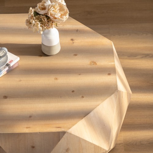 31.50"Vintage Style Bucket Shaped Coffee Table for Office, Dining Room and Living Room(Same SKU:W757P170149)、、xpatfood