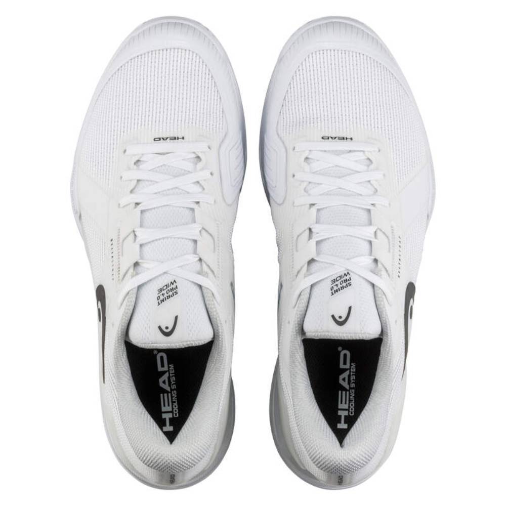 Head Sprint Pro 4.0 Wide Men's Tennis Shoe (White/Black)
