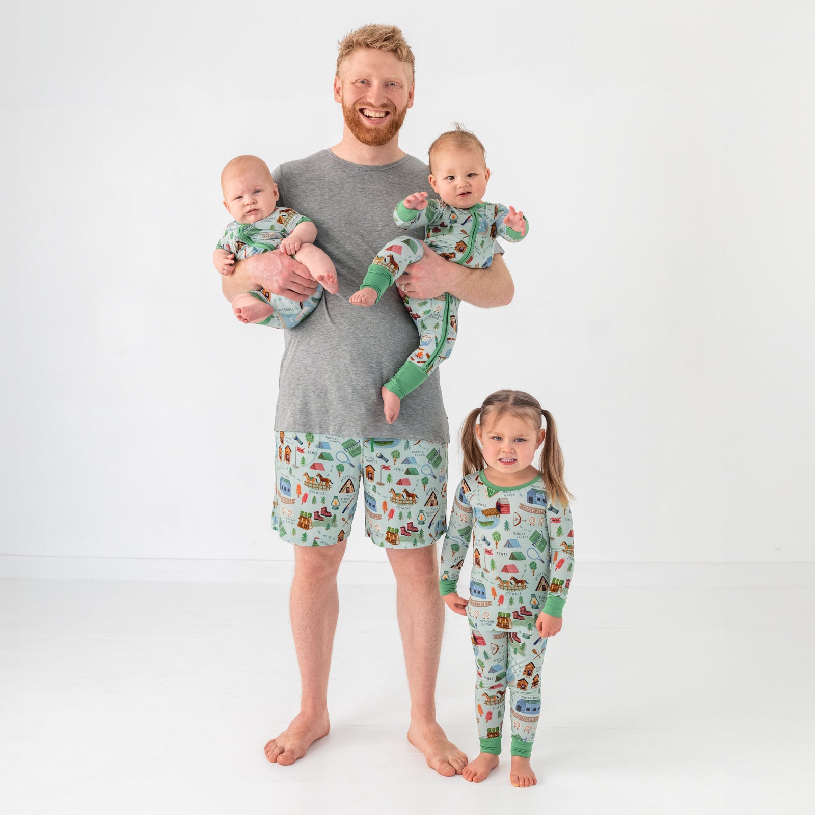  Green Camp Sleepies Men's Pajama Shorts、mySite、layawaytickets