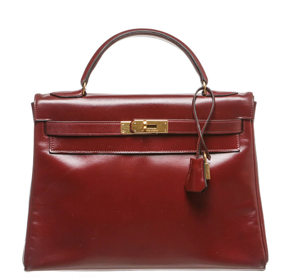 Hermès Burgundy Kelly Bag 32cm GHW、mySite、garminoutage.com