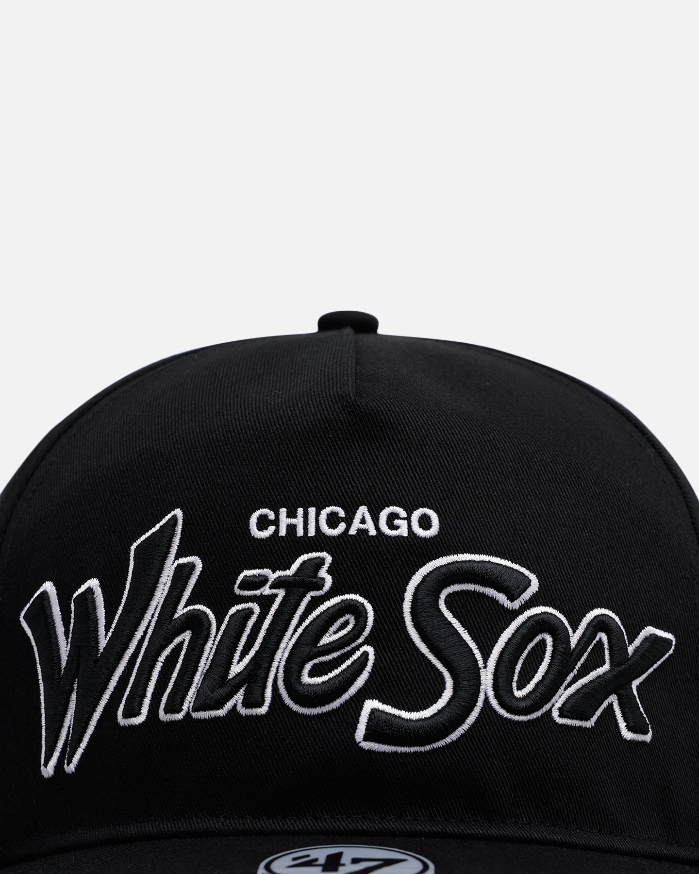 47 Brand Chicago White Sox 'Black Dome Script' 47 Hitch Snapback Black、mySite、zt4zffjzw