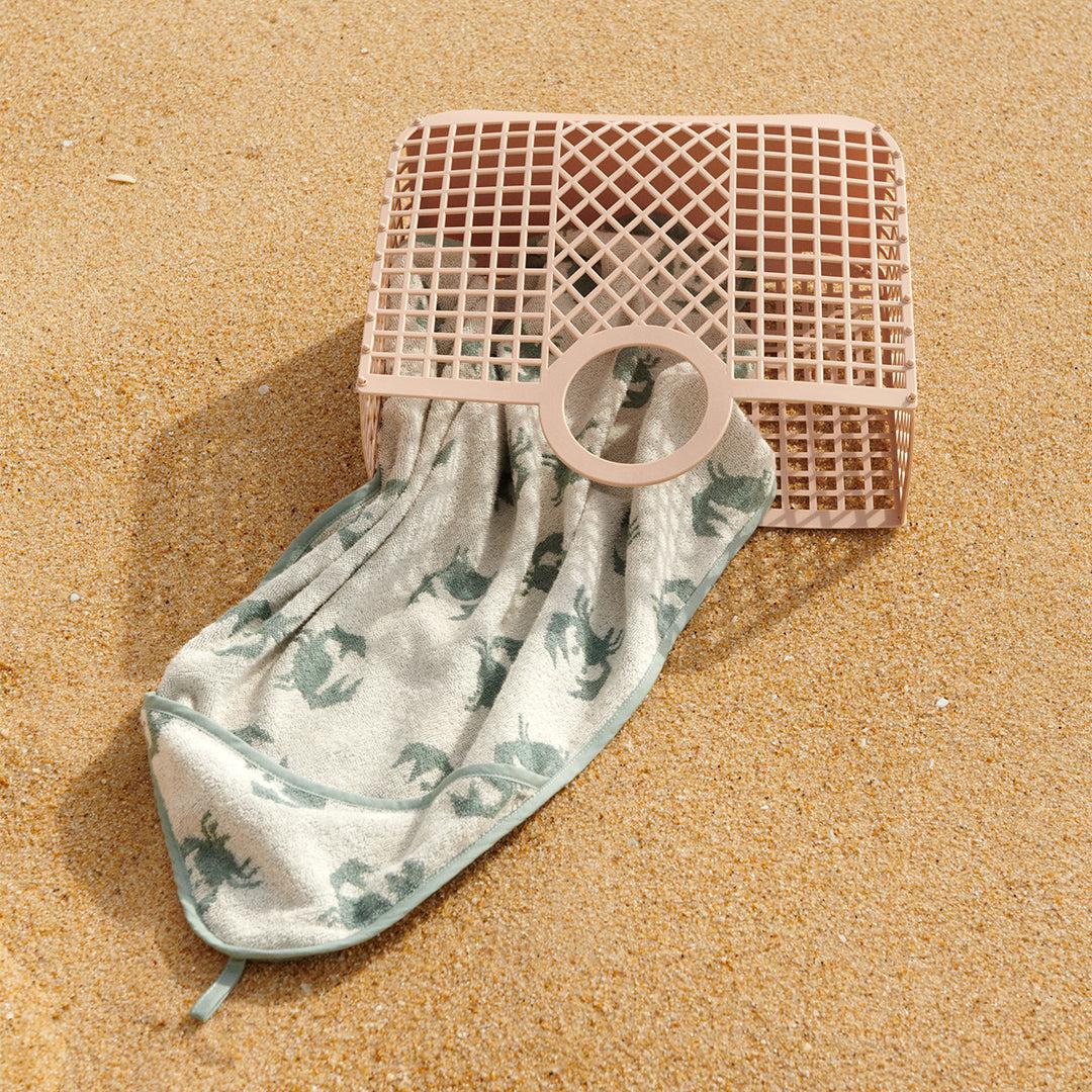  Liewood Alba Yarn Dyed Hooded Baby Towel - Crab / Sandy、mySite、merchandisen